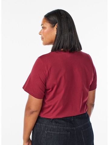 Zizzi Shirt 'Vcharlin' in Red