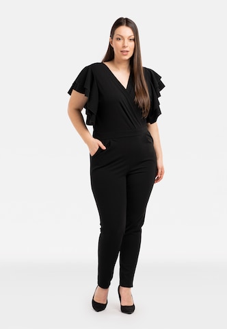 Karko Jumpsuit 'AISZKA' in Zwart: voorkant