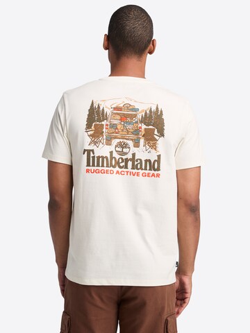 TIMBERLAND Majica 'On The Road' | bela barva: sprednja stran