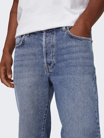 Only & Sons Loosefit Jeans 'Fade' i blå