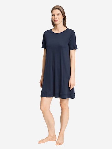 Hanro Nachthemd ' Pilar ' in Blauw