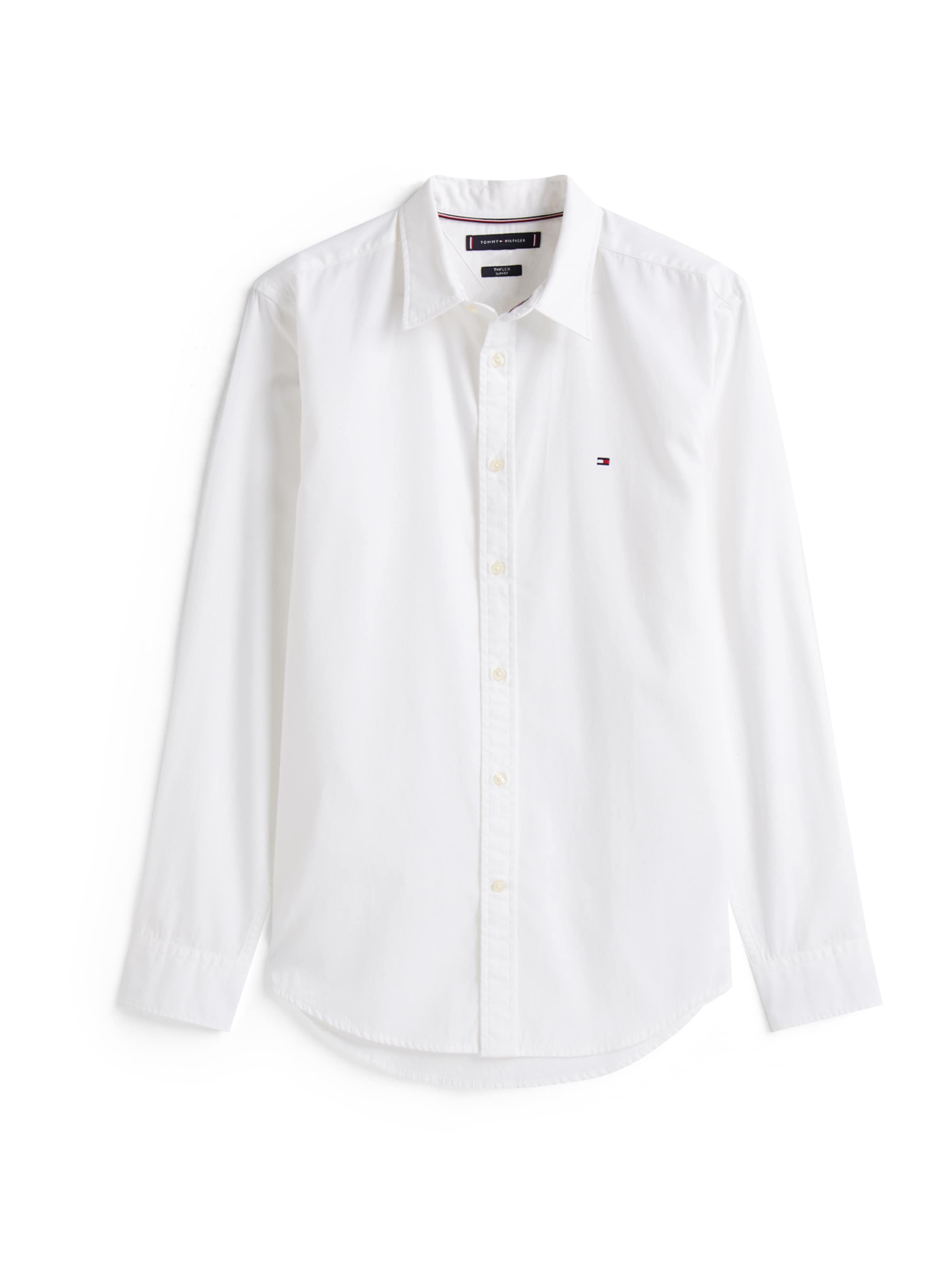 TOMMY HILFIGER - Ajuste estrecho Camisa en blanco: frente