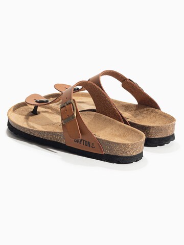 Bayton T-bar sandals 'MELIA' in Brown