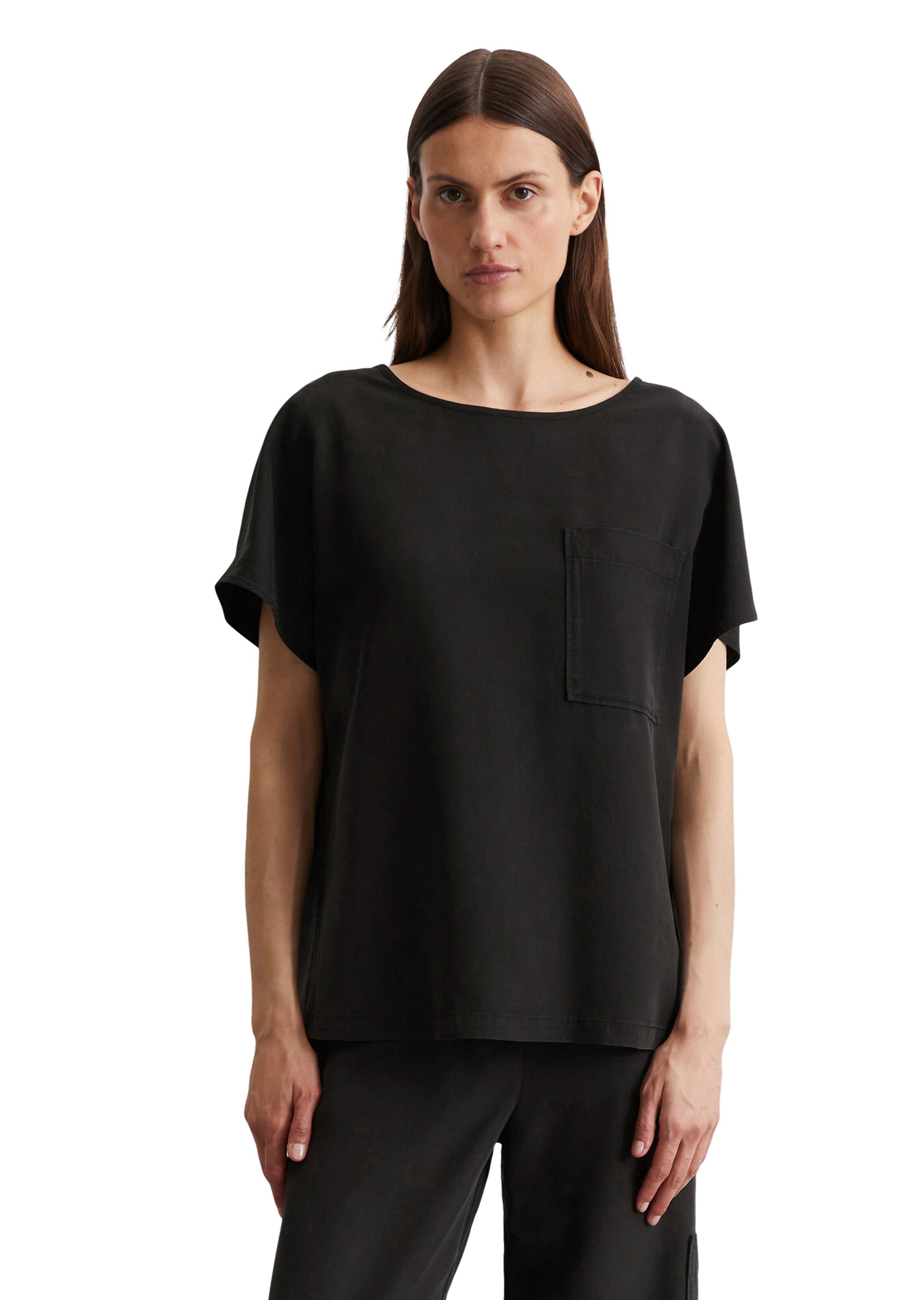 Marc O'Polo Shirt in Zwart: voorkant