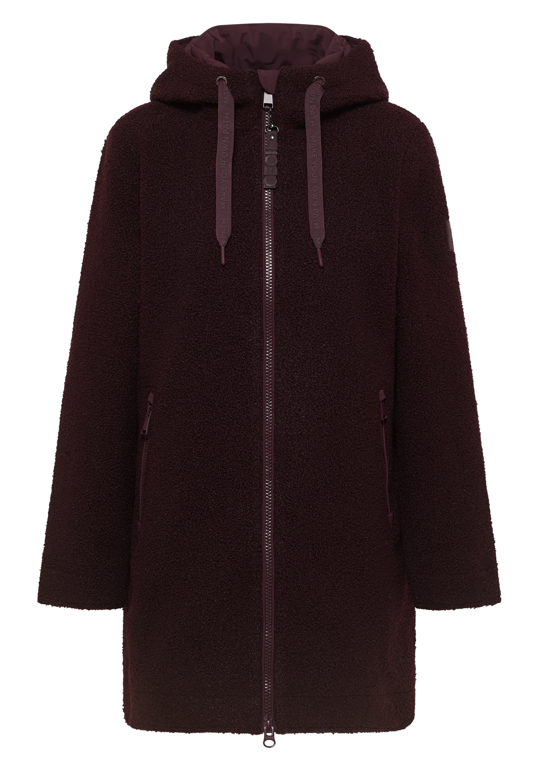 CECIL Between-Seasons Coat in Red: front