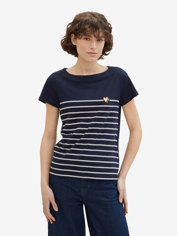 TOM TAILOR T-Shirt in Blau