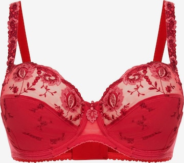 Conturelle Bra 'Provence' in Red: front