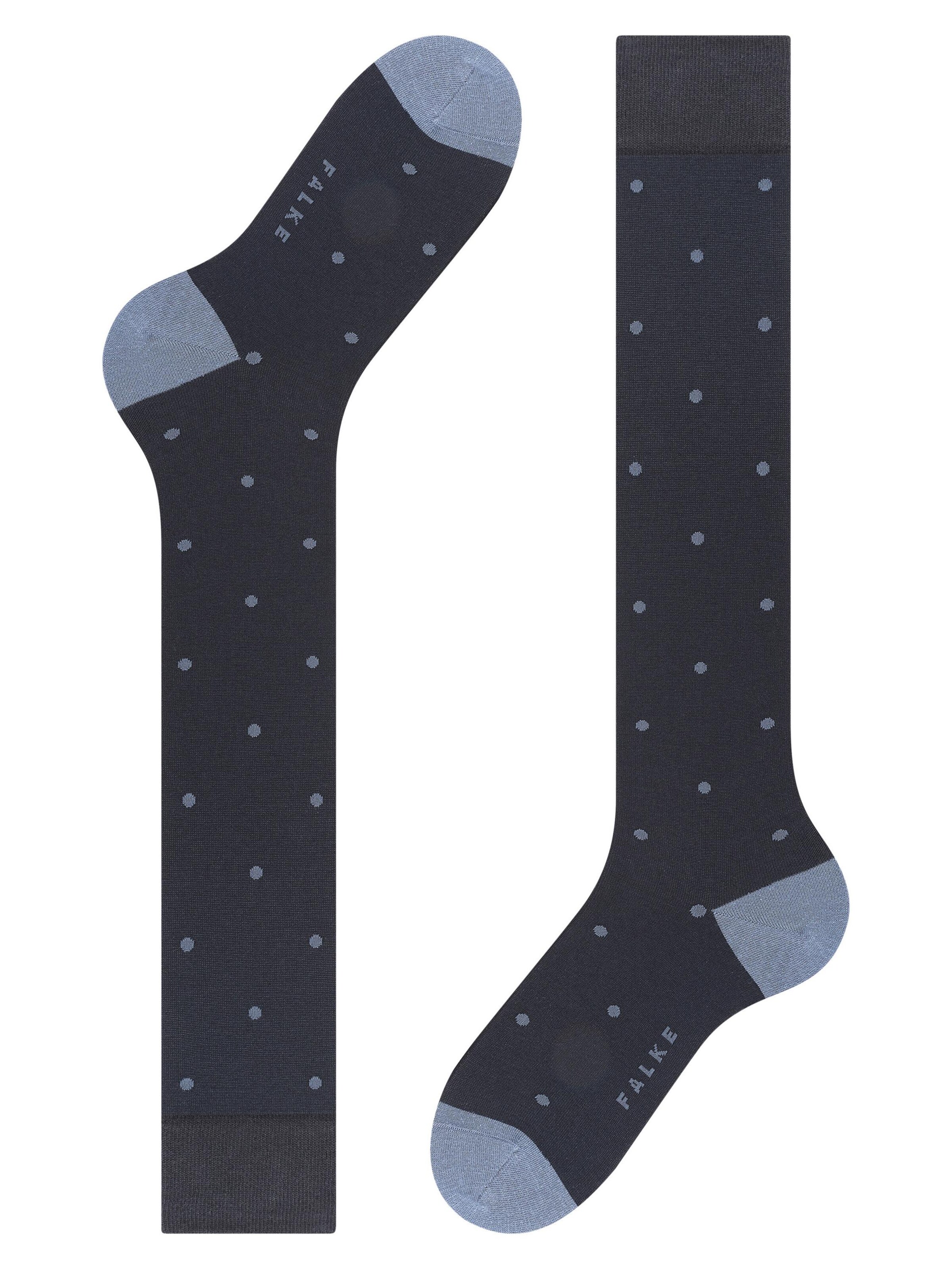 FALKE Knee High Socks 'Dot' in Blue
