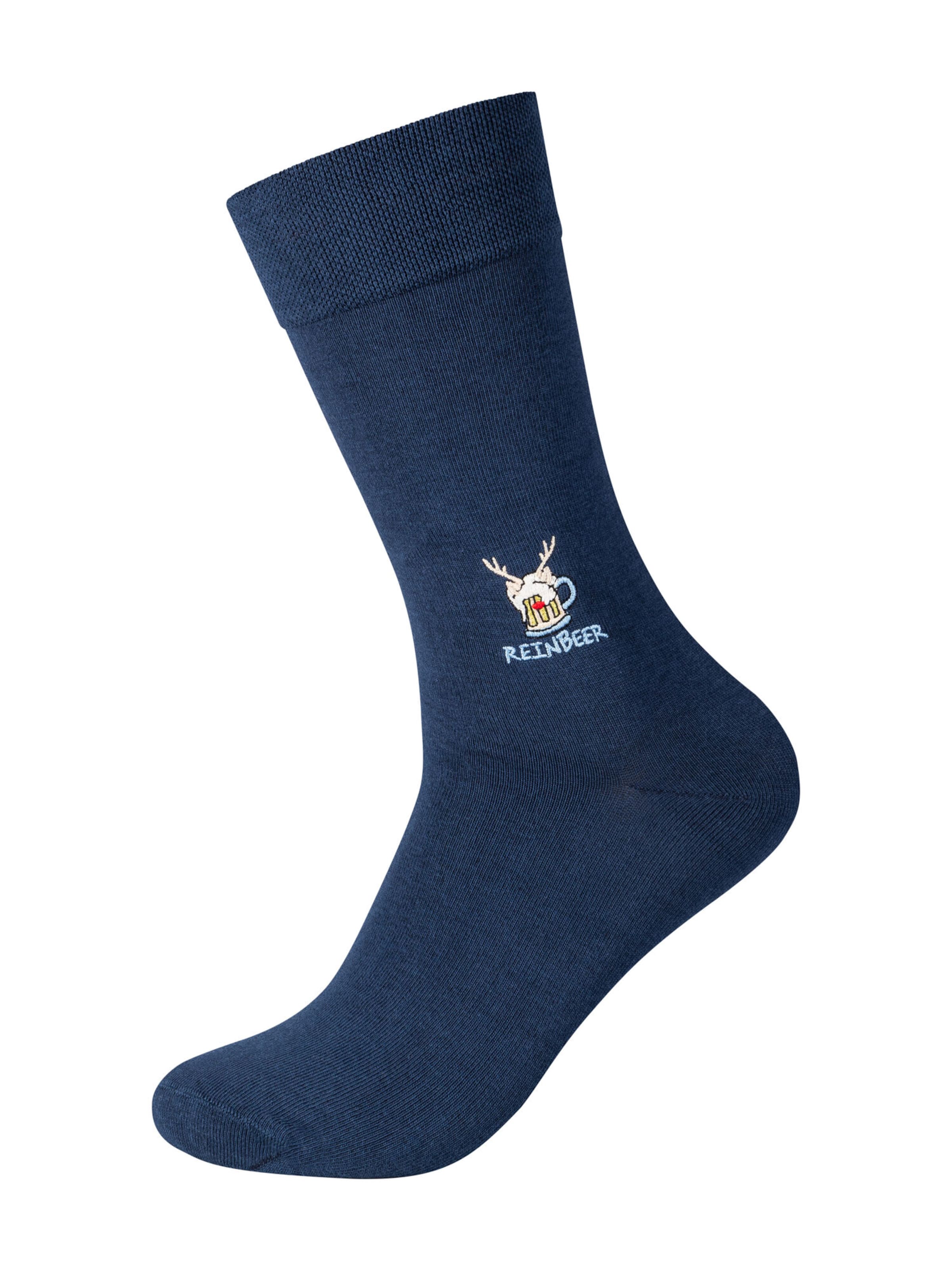 Chaussettes camano en bleu : sur le côté