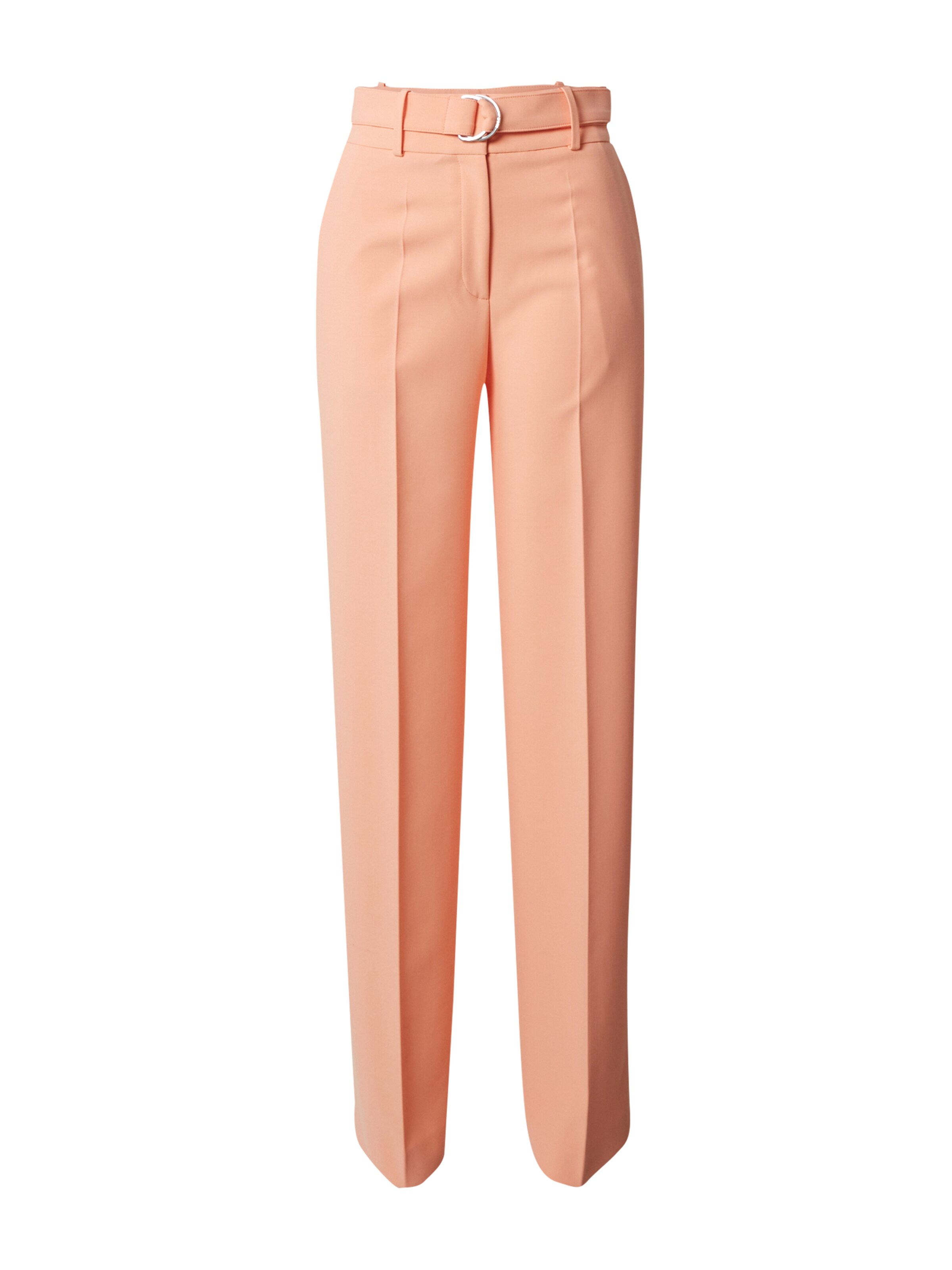 HUGO Regularen Hlače na rob 'Huglia' | oranžna barva: sprednja stran