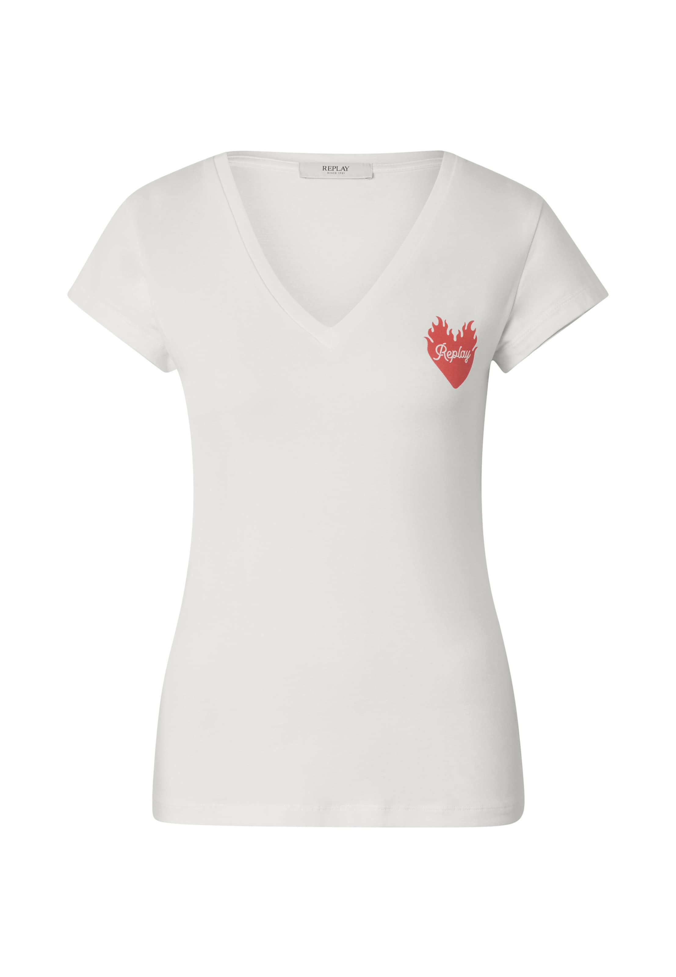 REPLAY T-Shirt in Weiß: Vorderseite