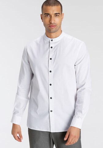 BRUNO BANANI Regular fit Business Shirt in White: front