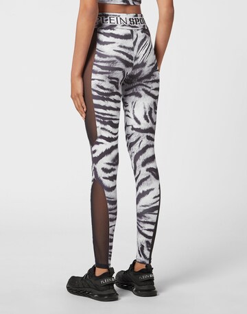 Plein Sport Skinny Sports trousers 'Tiger' in Black