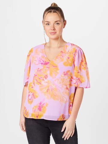 Vero Moda Curve Blouse 'Hope' in Lila: voorkant