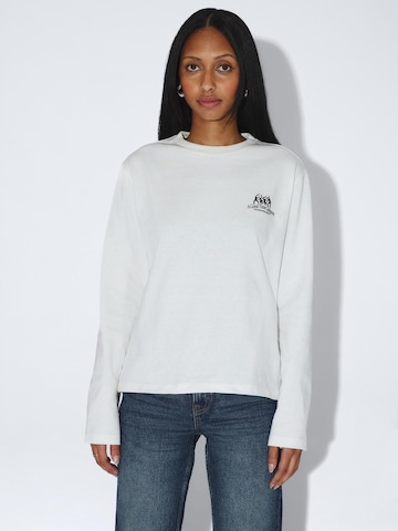Dr. Denim Shirt 'Kath Longsleeve Top'‌‌‌‌ in Weiß: Vorderseite