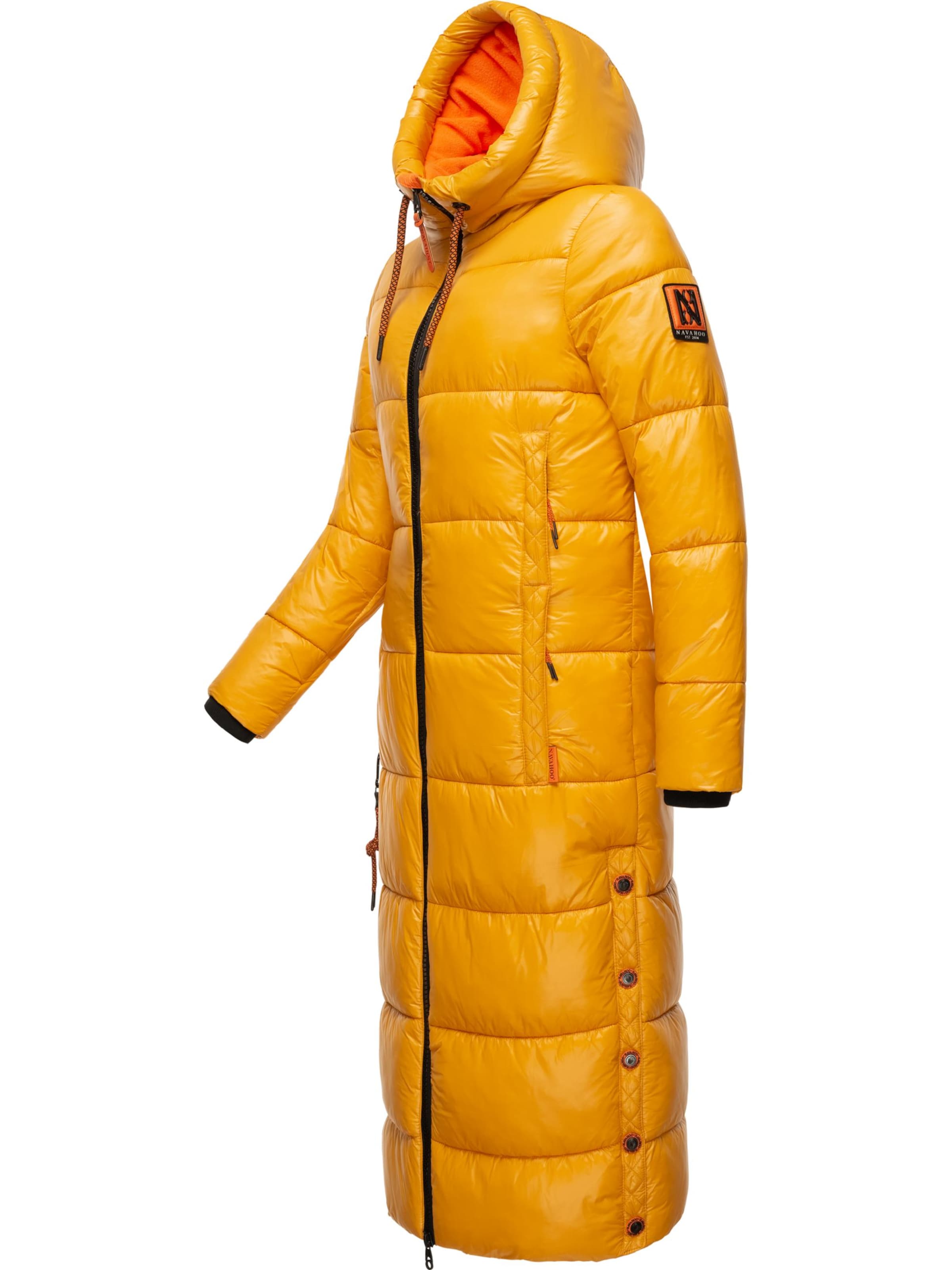 NAVAHOO Χειμερινό παλτό 'Schmuseengel' σε κίτρινο