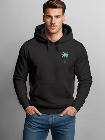Neverless Sweatshirt 'Palme' in Schwarz