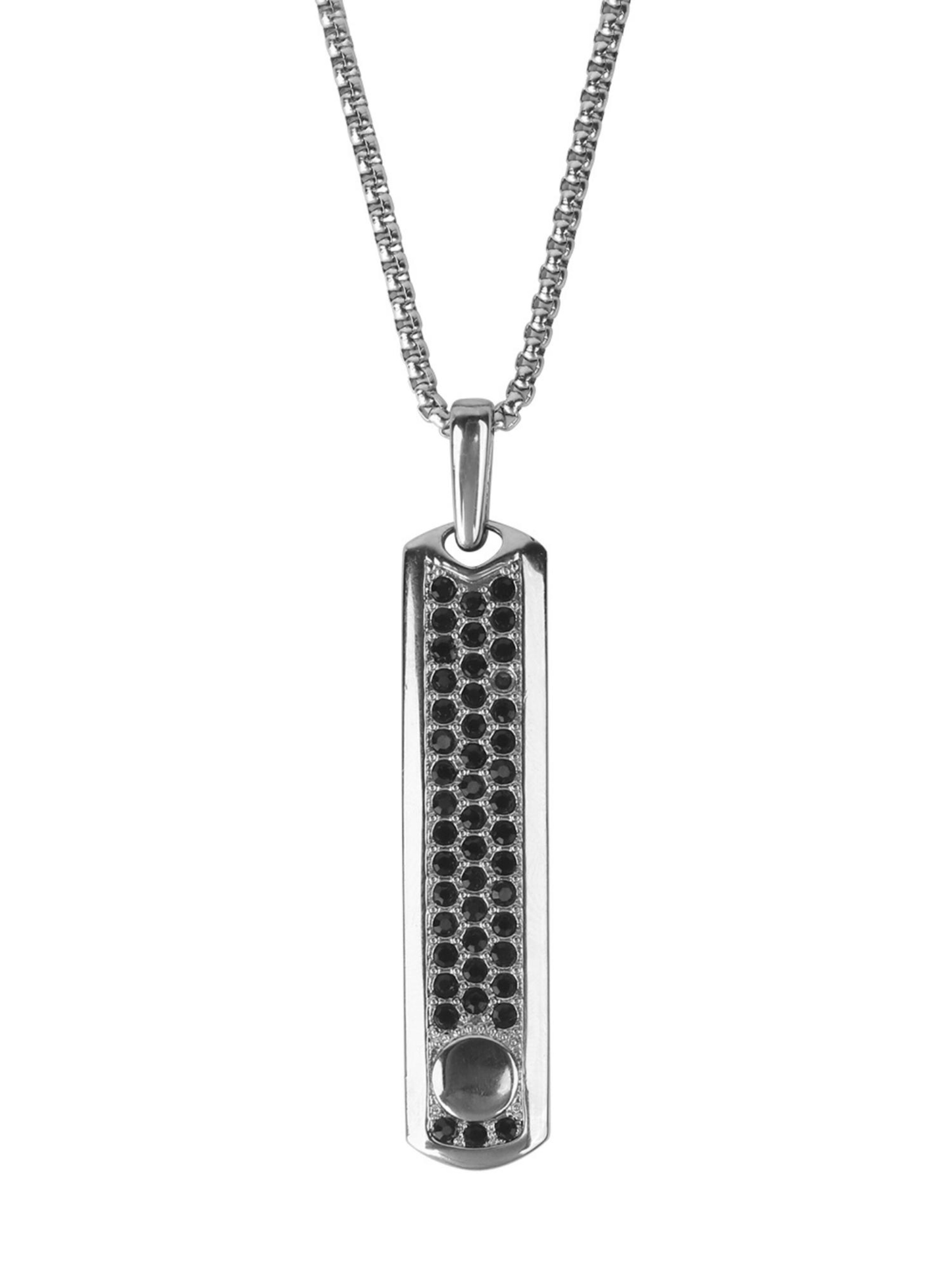 GT Collection Pendant 'Black Zircon' in Silver