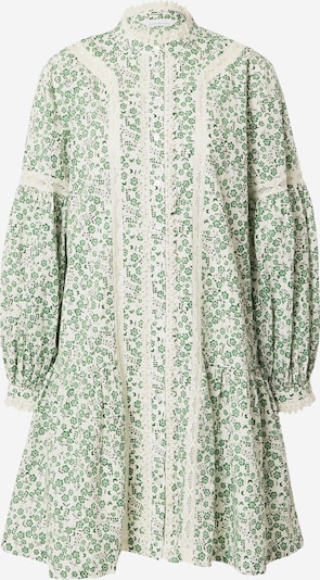 LA STRADA UNICA Košulja haljina 'GIGI' u svijetlozelena / tamno zelena / bijela, Pregled proizvoda