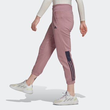 ADIDAS SPORTSWEAR Tapered Sportbroek 'Tiro' in Lila