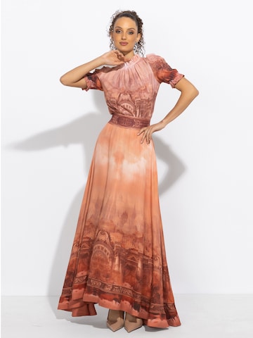 JIORO Skirt 'Ancient Town' in Orange