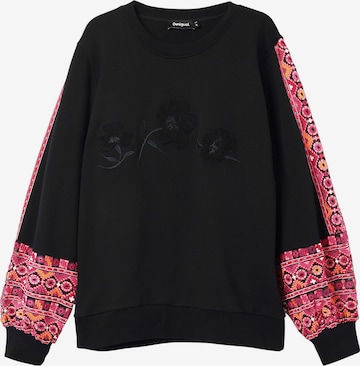 Sweat-shirt Desigual en noir : devant