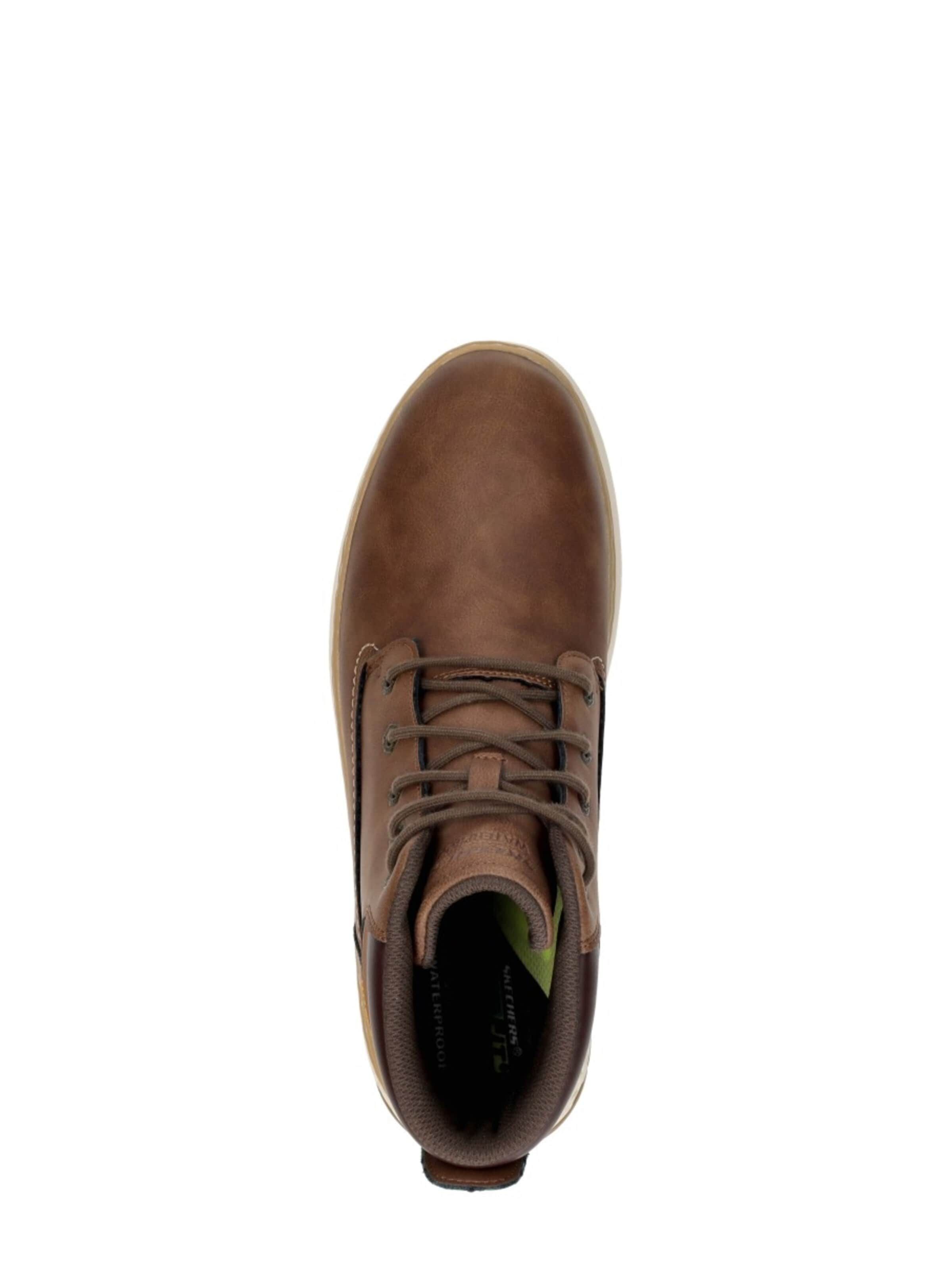 SKECHERS Veterlaarzen 'Relaxed Fit: Garlan - Deno' in Bruin
