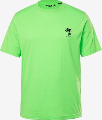 Men Plus Shirt in Green: front
