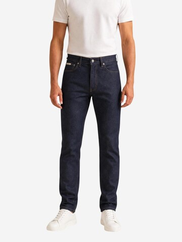 Calvin Klein Jeans Slimfit Jeans in Blauw: voorkant