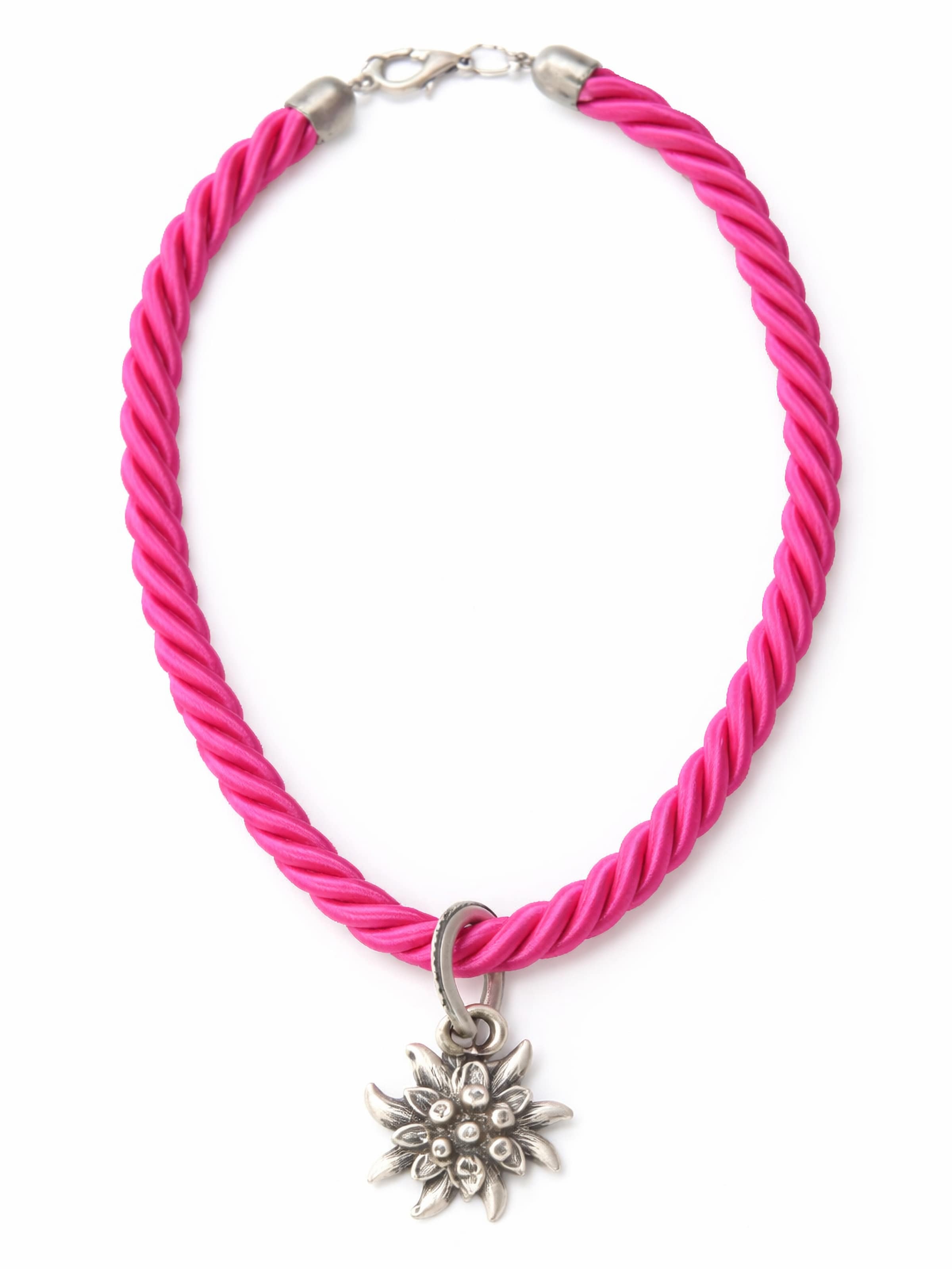 Allgäu Rebell Necklace 'Marlene' in Pink: front