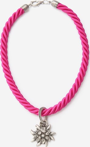 Allgäu Rebell Necklace 'Marlene' in Pink: front