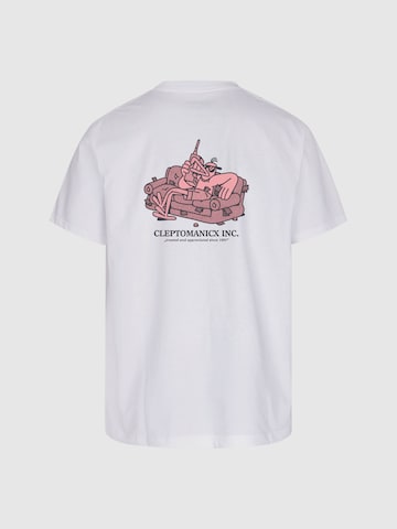 Maglietta 'Sofa Bank' di Cleptomanicx in bianco