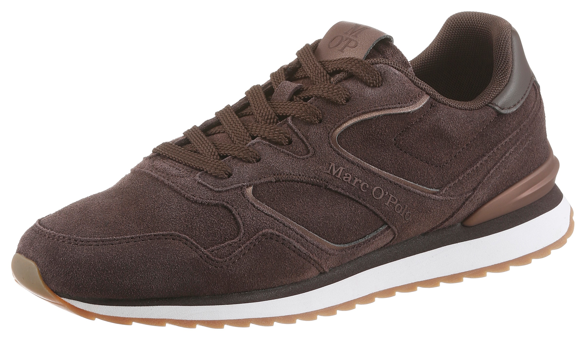 Marc O'Polo Sneaker in Braun: Vorderseite
