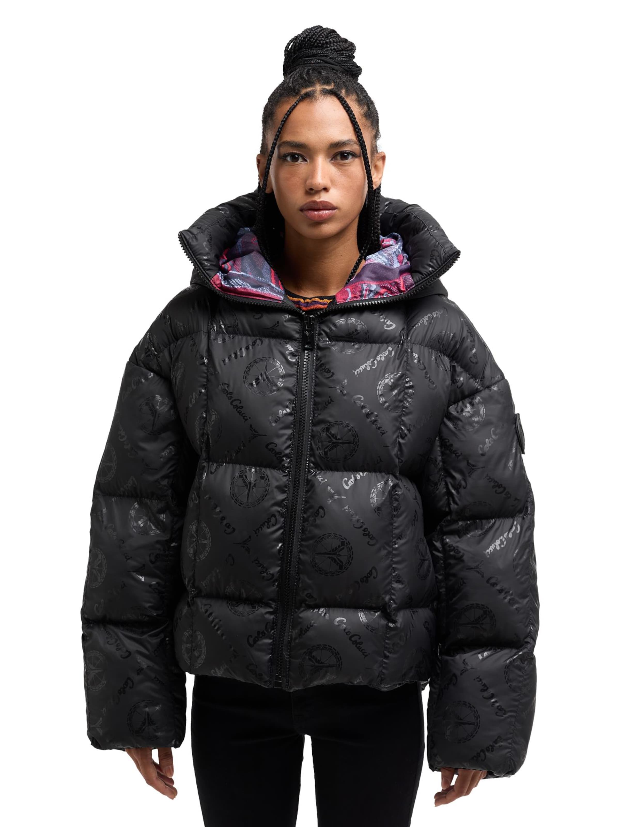 Carlo Colucci Winter Jacket ' Deane ' in Black: front