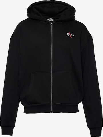 Dangerous DNGRS Sweatvest in Zwart: voorkant