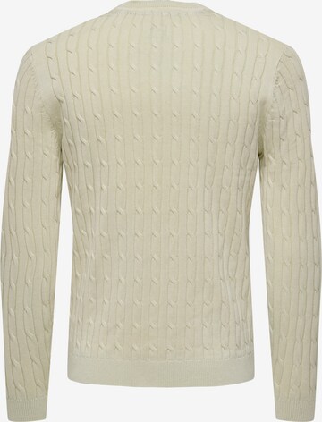 Only & Sons Pullover 'ROBERT' in Beige