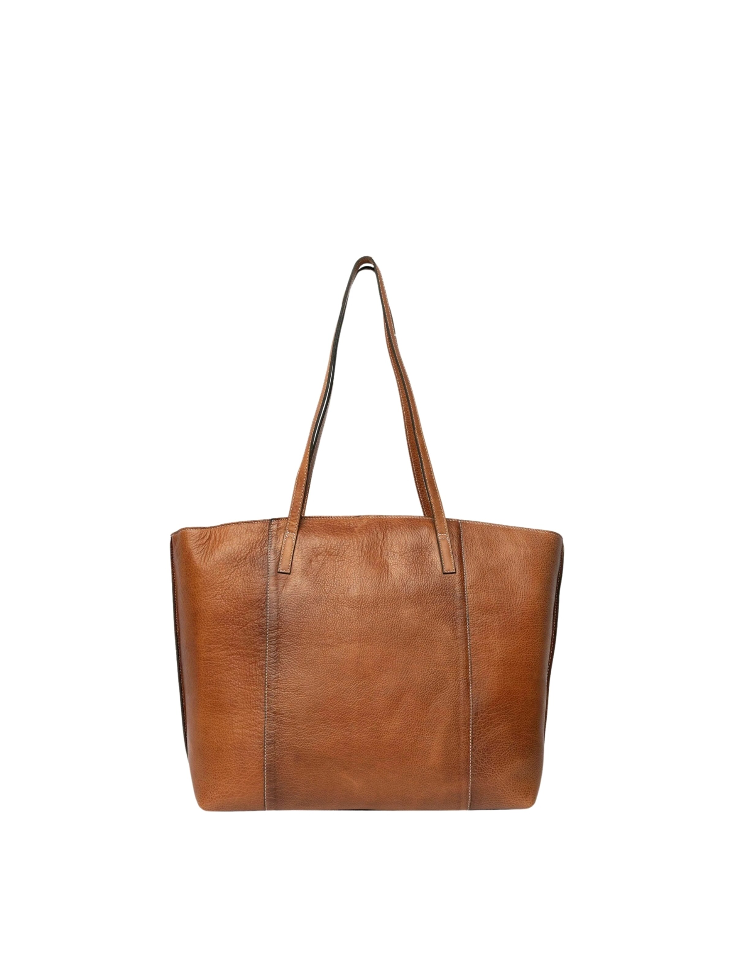 Cabas ' Nalou ' RE:DESIGNED en marron : devant