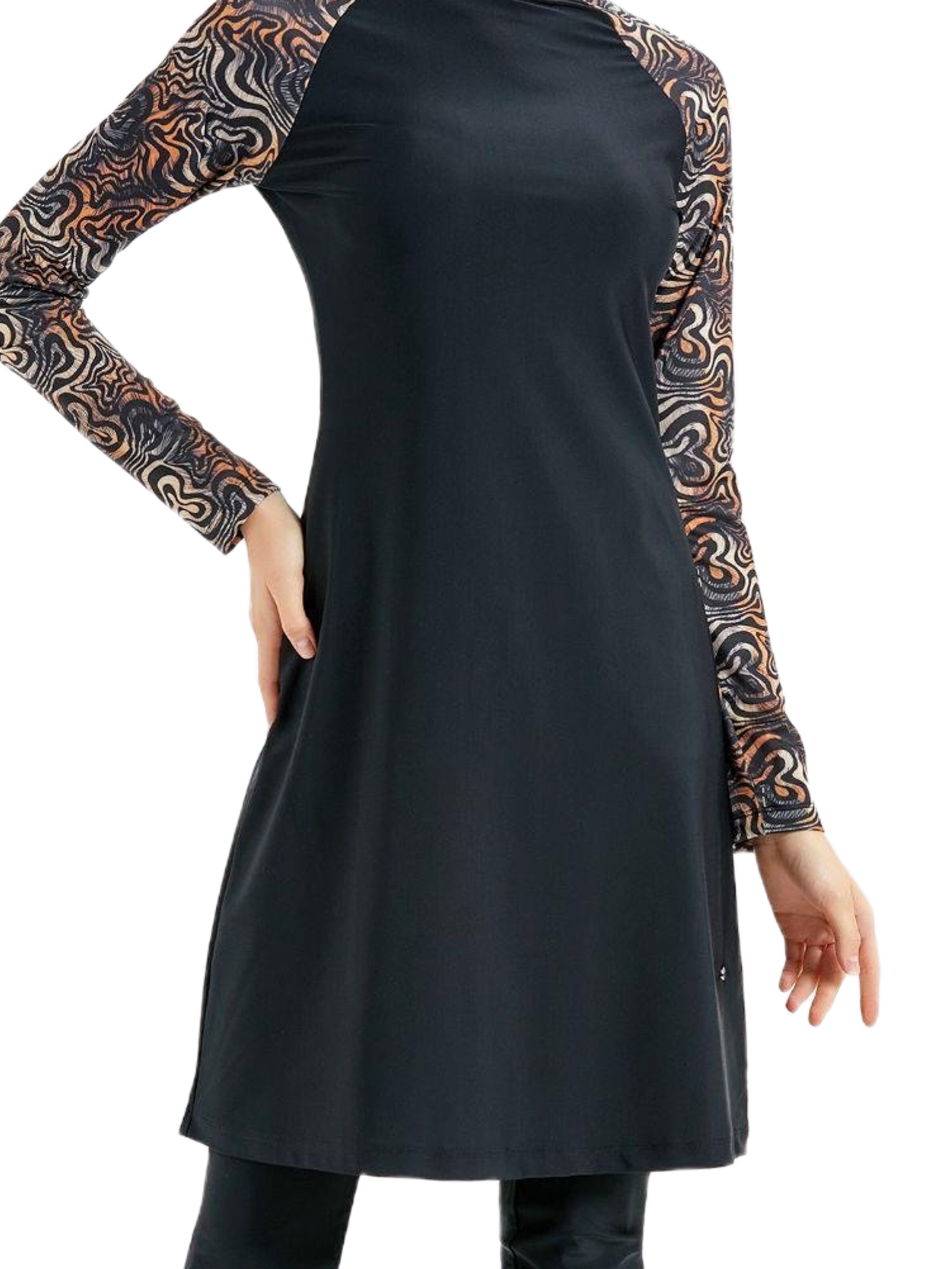 C&City Badpakjurk in Zwart