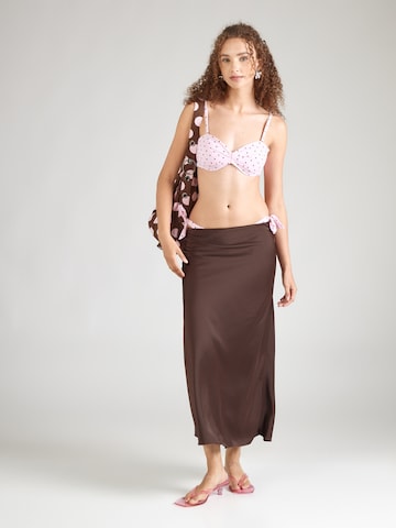 Hunkemöller Bandeau Bikinitoppi 'Alicante' värissä vaaleanpunainen
