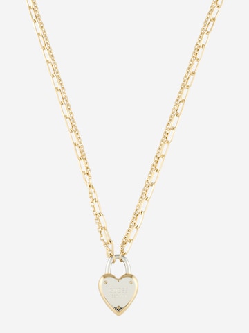 Chaîne 'HEART LOCK' GUESS en jaune