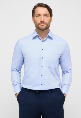 ETERNA Comfort fit Overhemd in Blauw: voorkant