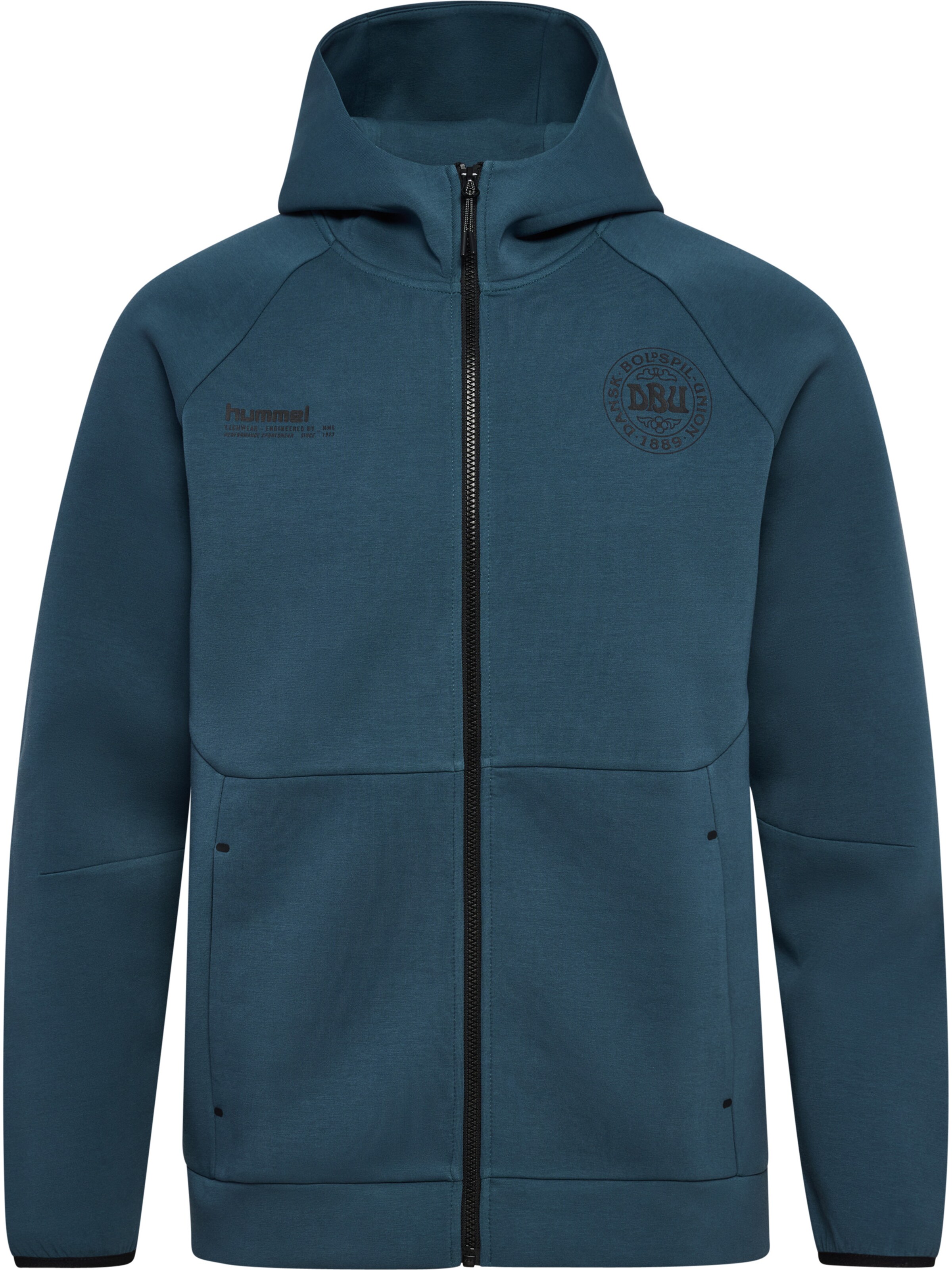 Hummel Sportsweatjacke in Blau: Vorderseite