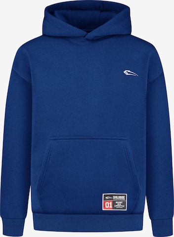 Smilodox Hoodie Rayk Casual Comfort in Blau: Vorderseite