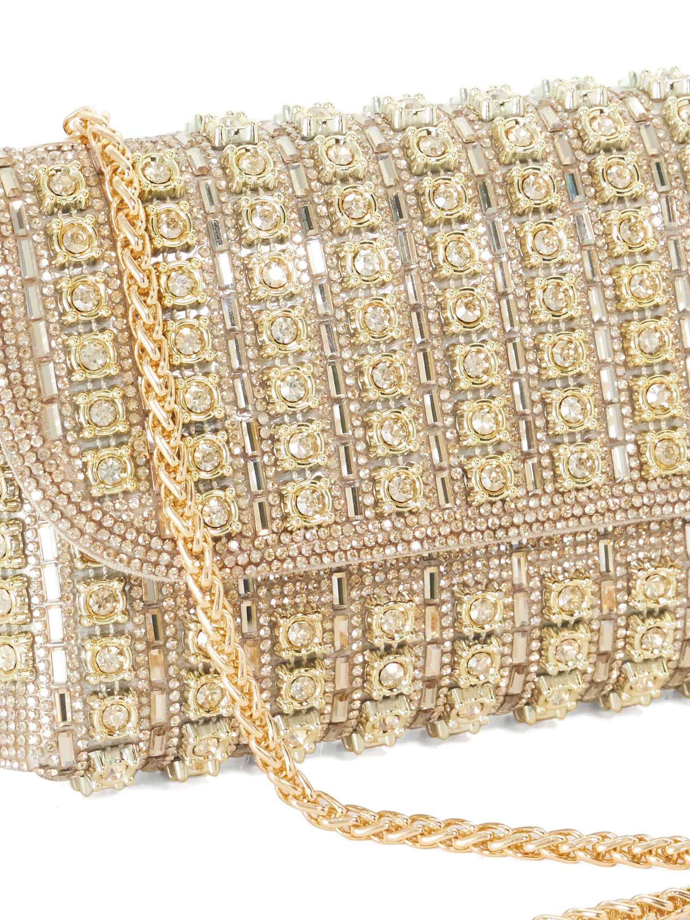 Dune LONDON Clutch 'Elabourate' in Goud