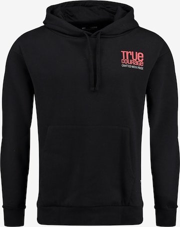 Sweat-shirt ' TRUE COURAGE ' Key Largo en noir : devant