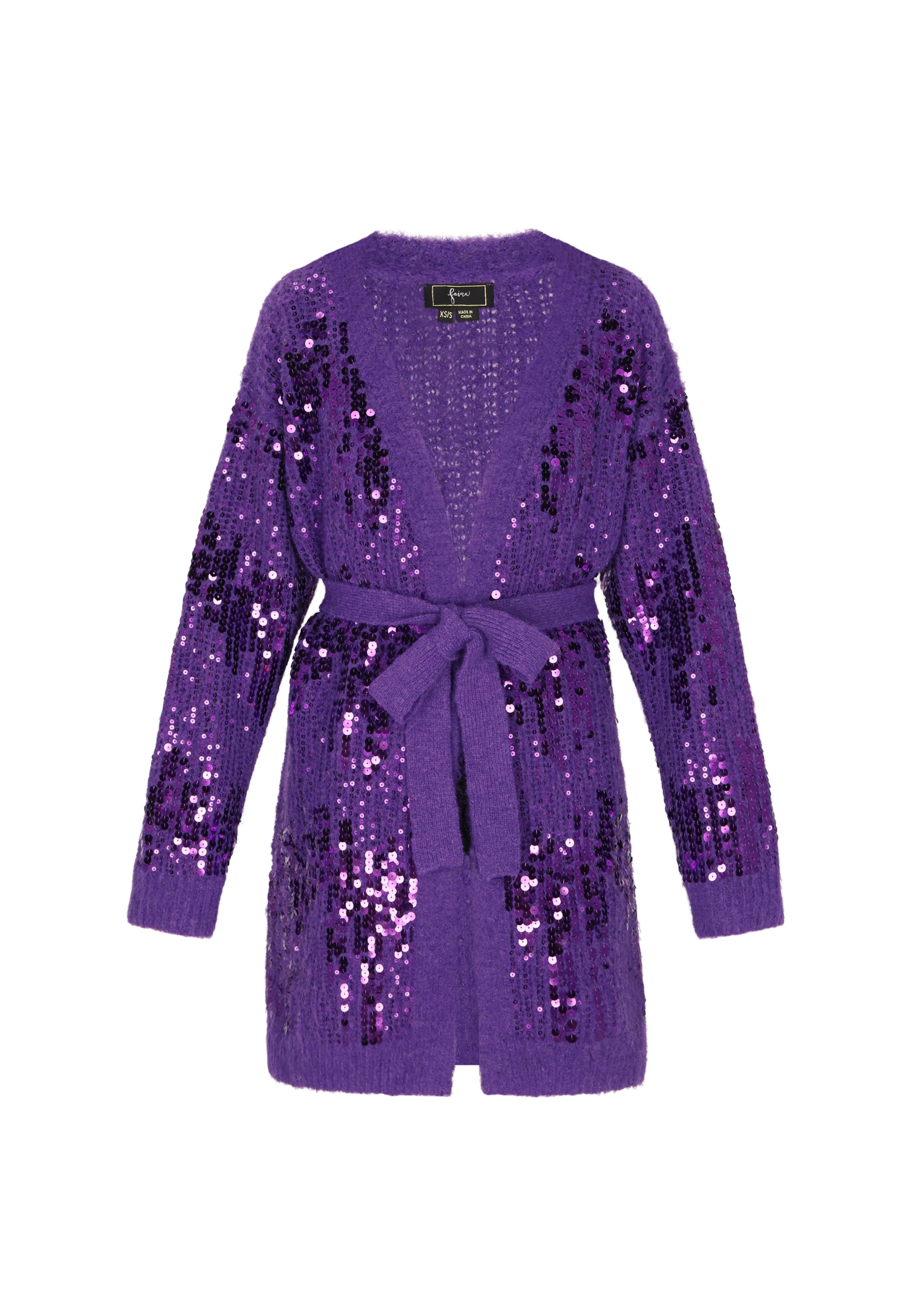 faina - Cárdigan en lila: frente