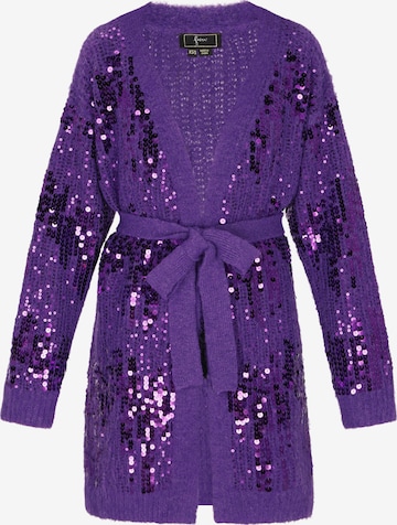 faina - Cárdigan en lila: frente