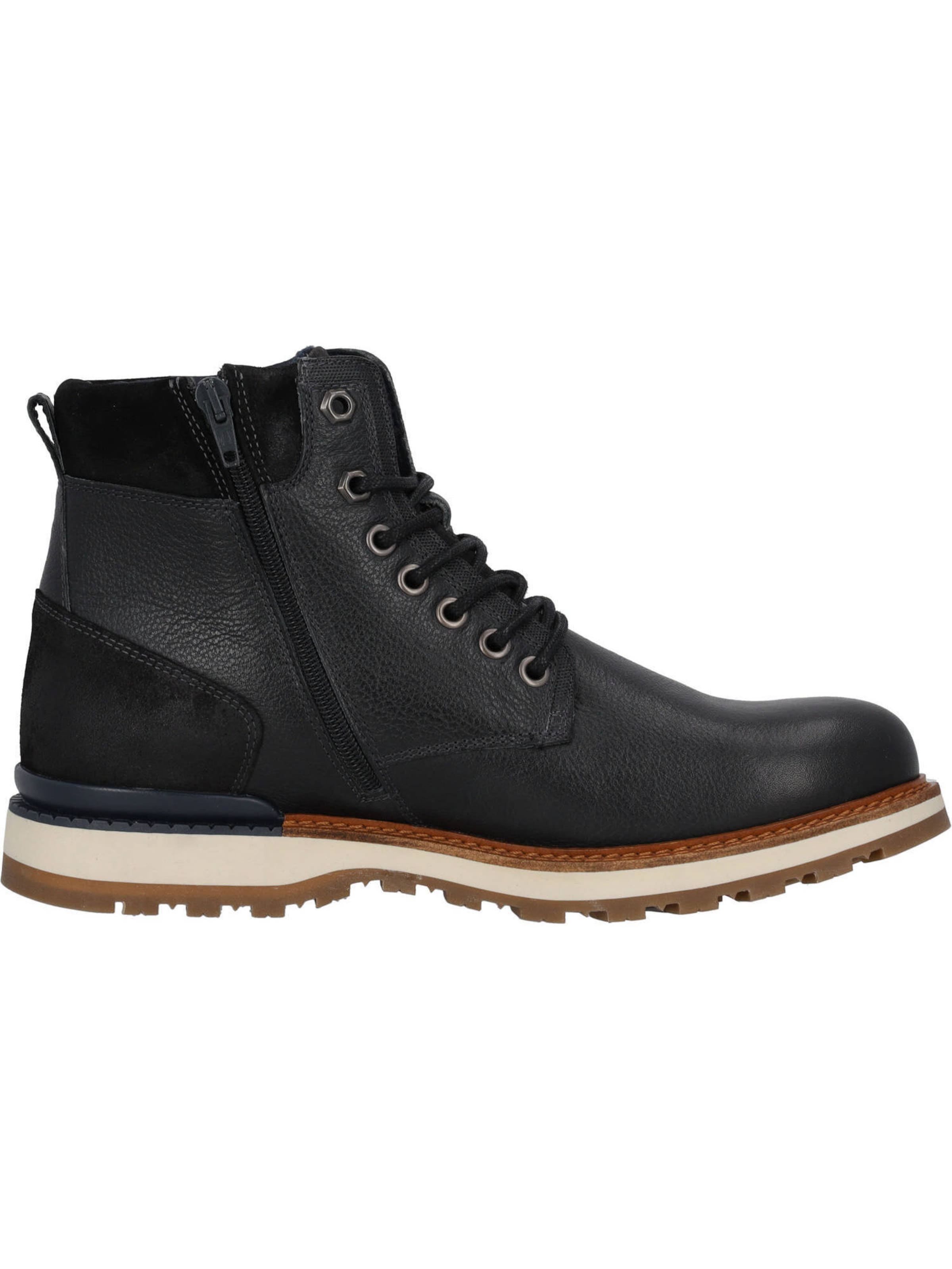 Bottines à lacets 'Traqen' Palado en noir