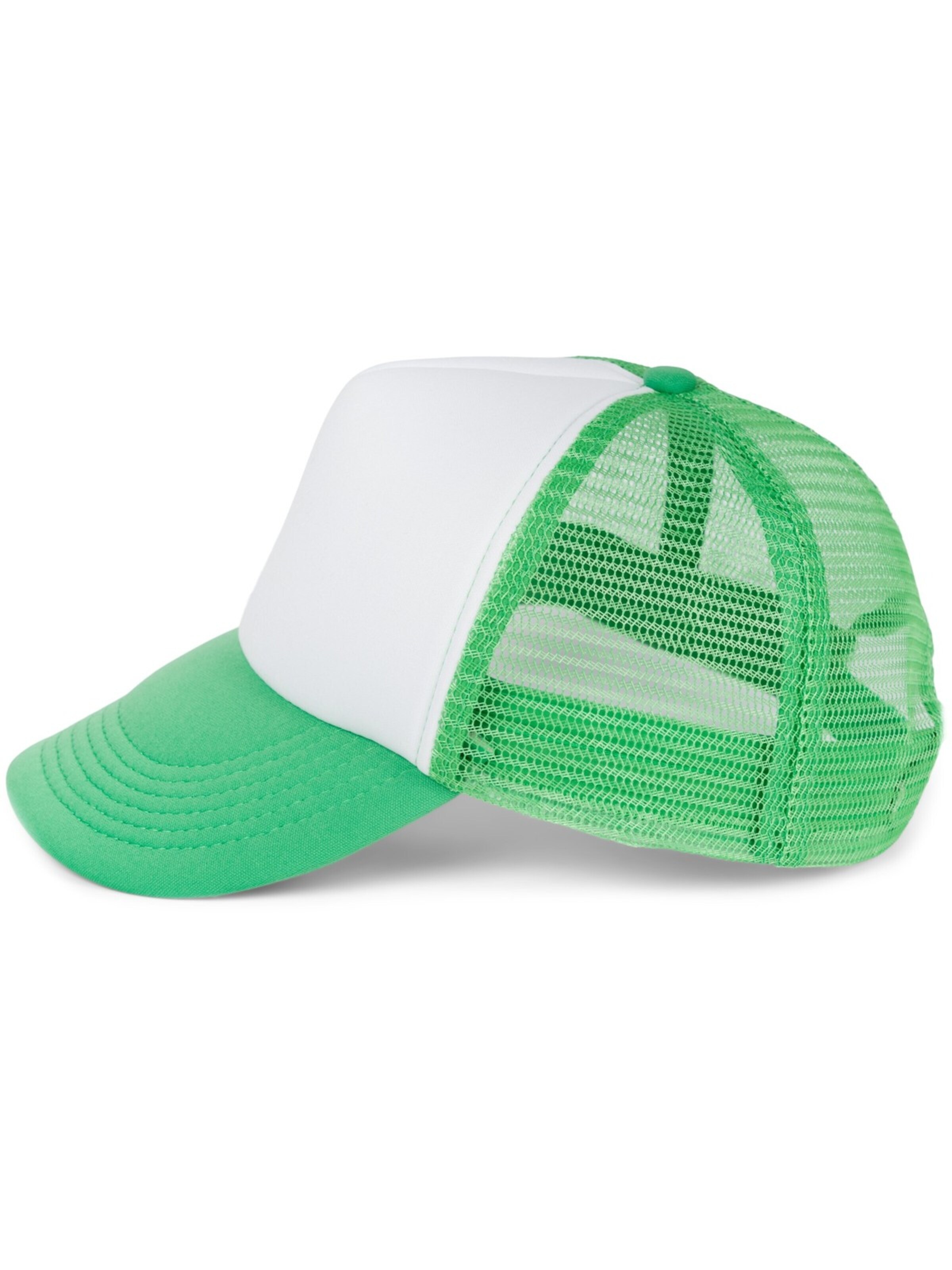 styleBREAKER Cap 'Trucker Cap 5-Panel Mesh' in Green