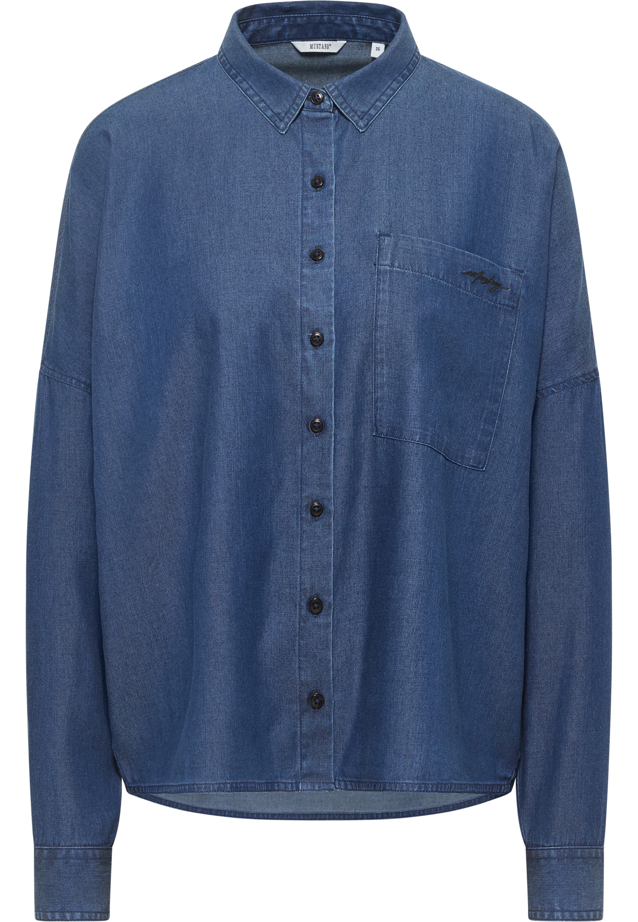 MUSTANG Blouse in Blue: front